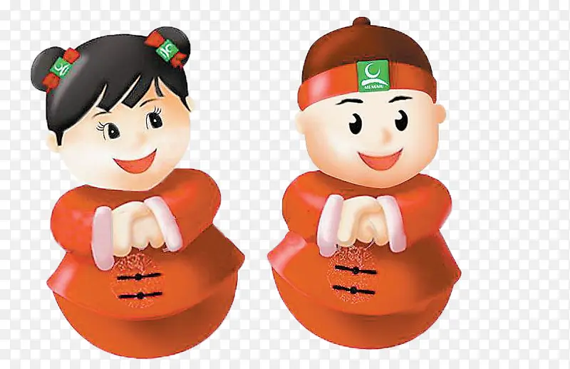 红色不倒翁