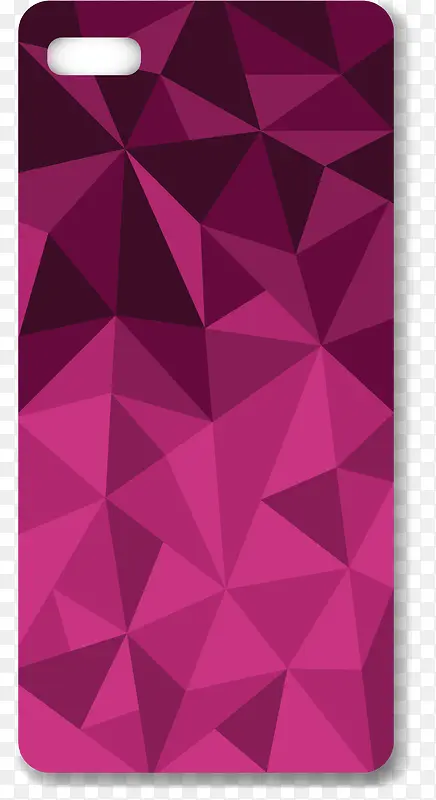紫色菱形矢量手机壳