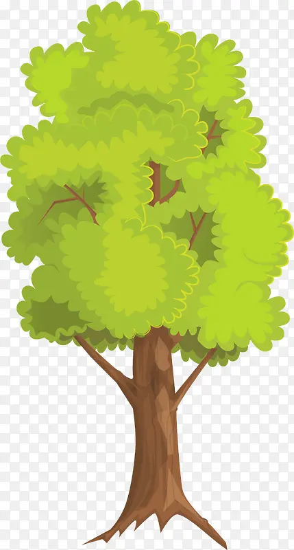 小清新绿色大树