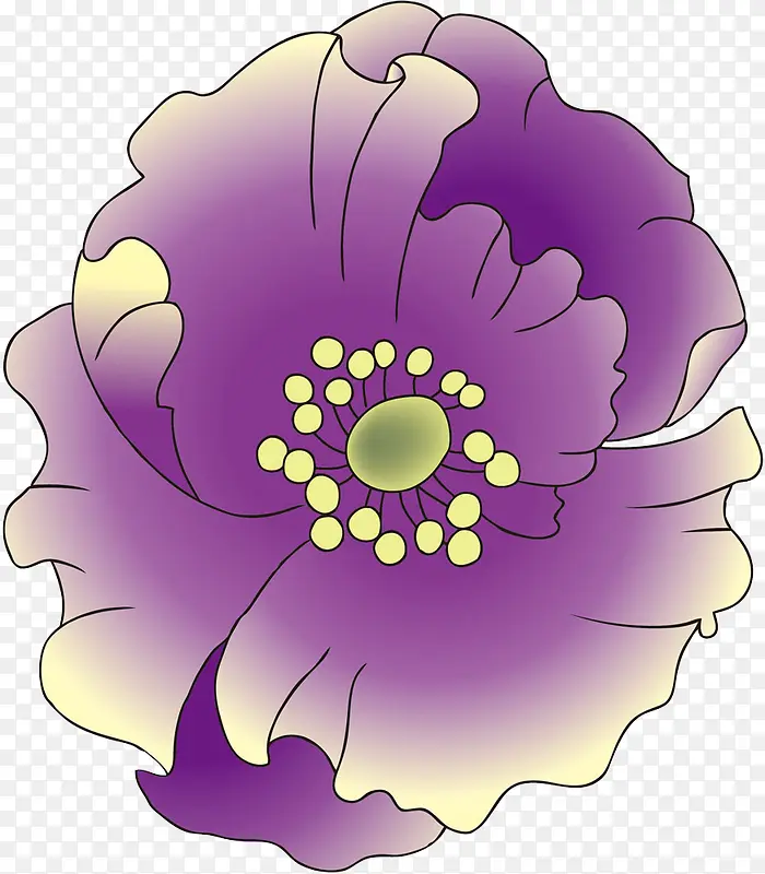 紫色梦幻花朵