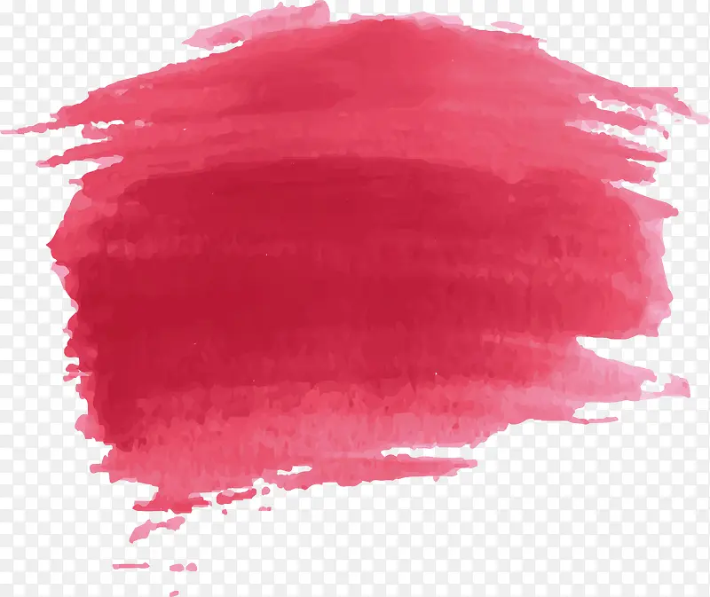 红色水彩粉刷效果