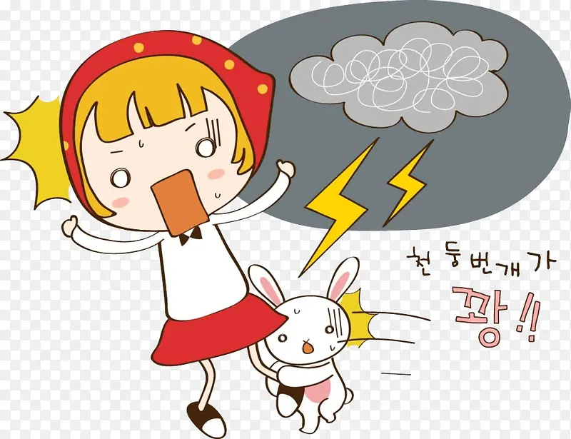 韩国漫画雷雨天气