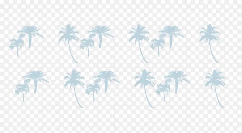 矢量海南椰子树装饰背景