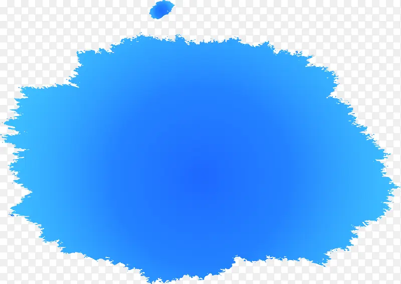 蓝色矢量水彩喷绘图