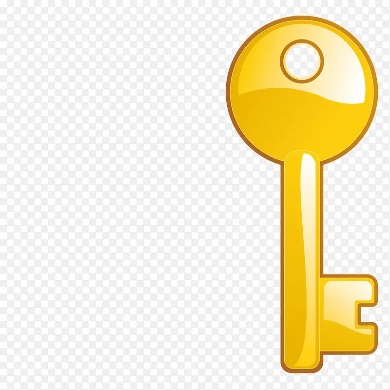 黄色金属钥匙