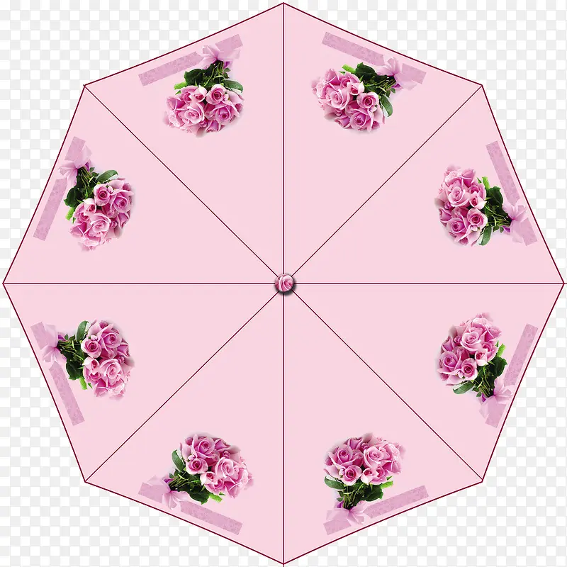 玫瑰花伞面设计图