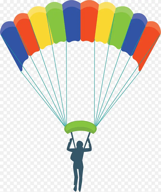 夏季毕业旅游滑翔伞