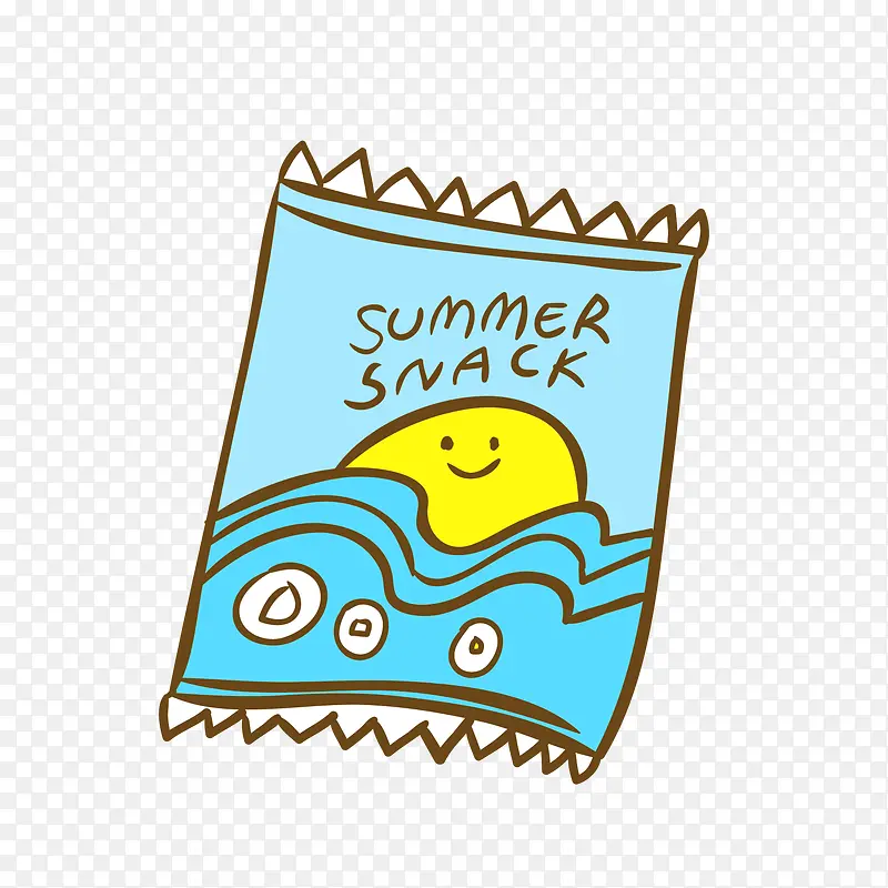 矢量卡通扁平化夏季湿巾