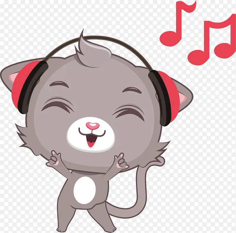 听音乐的小猫