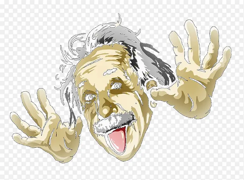 爱因斯坦做鬼脸