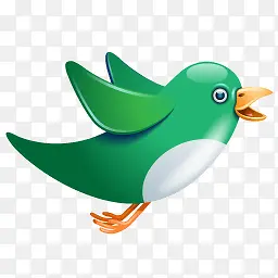 twitter 绿色的小鸟图标