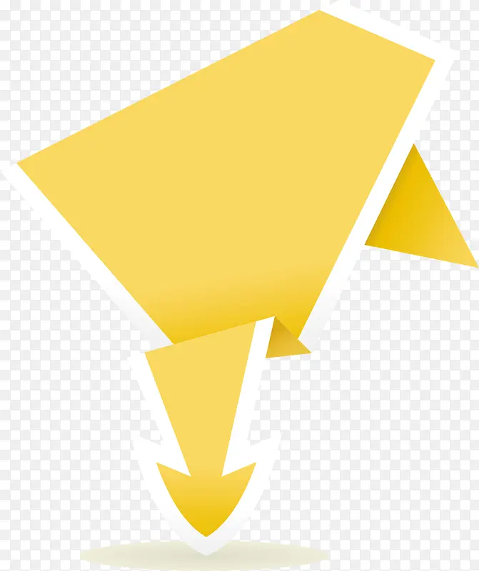 三角形  金黄色  渐变 矢量