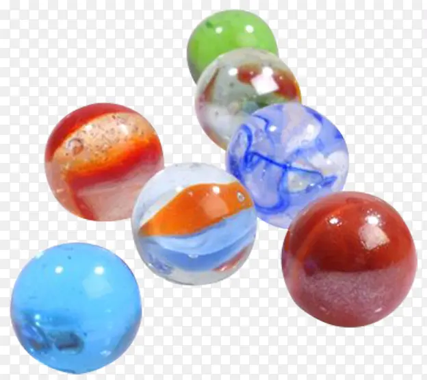 游戏珠子彩色实物玻璃弹珠