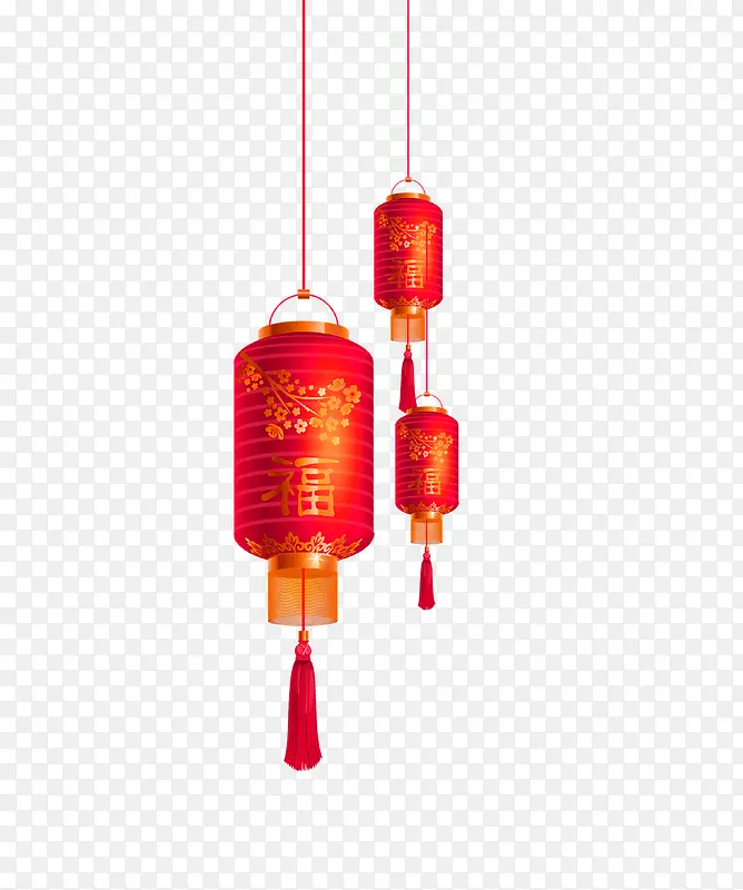 春节海报装饰灯笼设计