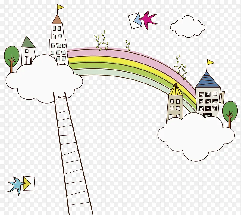 梯子和彩虹