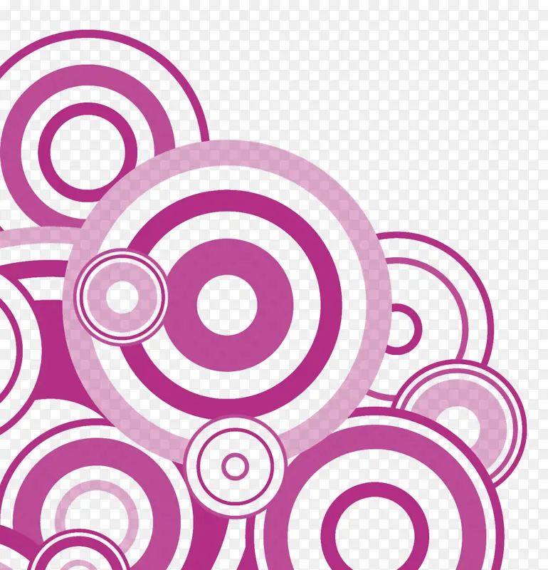 创意紫色圆形装饰画