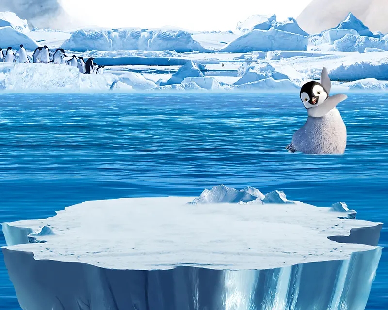 冰块 企鹅
