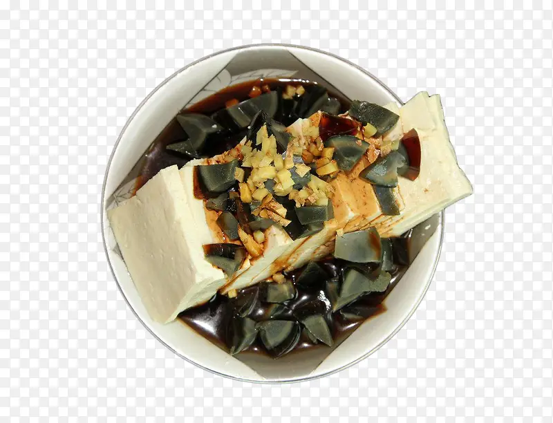 白豆腐美味姜汁松花蛋
