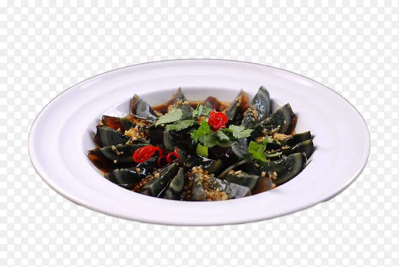 辣椒美味姜汁松花蛋