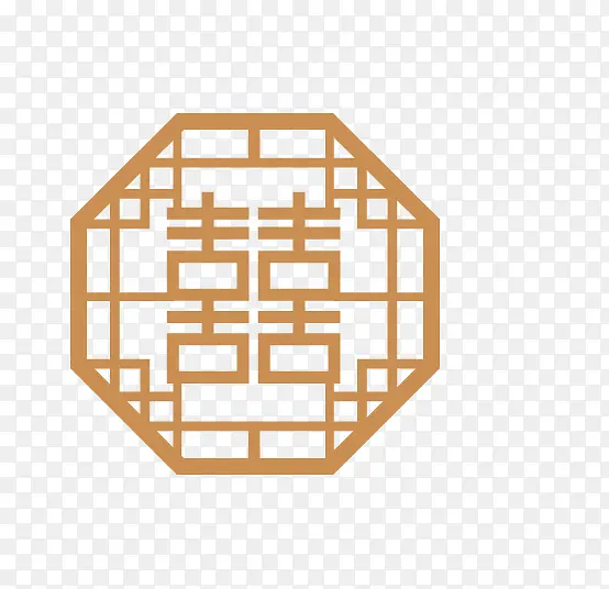中国风喜字边框