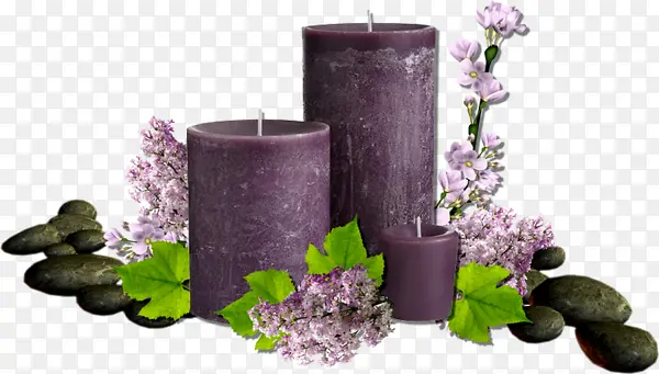 紫色蜡烛