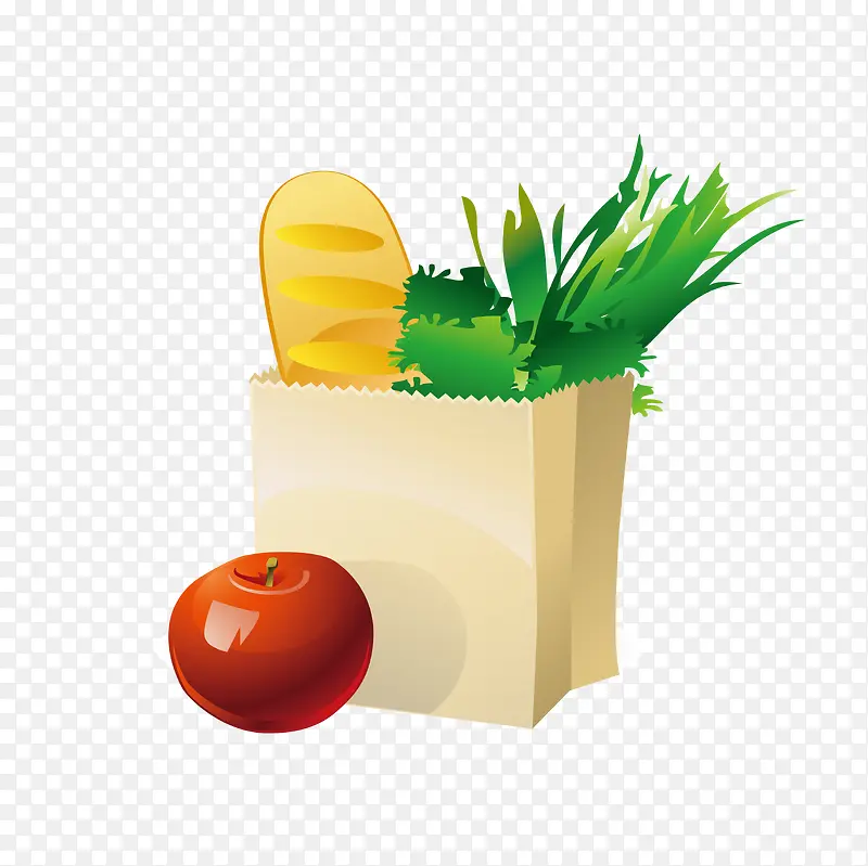 蔬菜水果篮子png素材