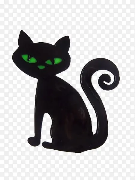 绿眼睛的黑猫