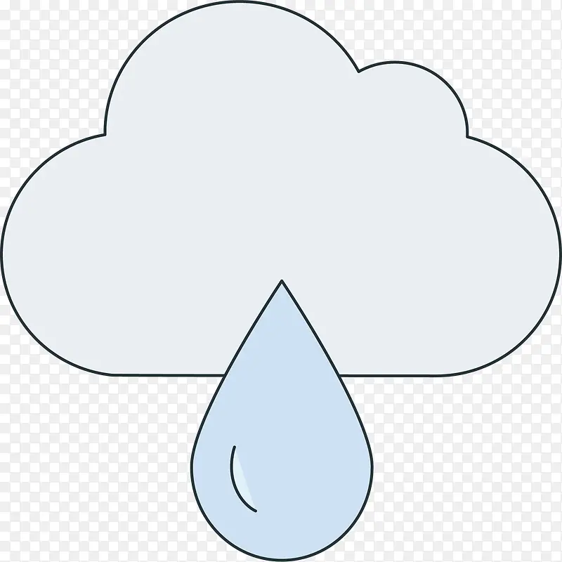 水滴下雨设计图标