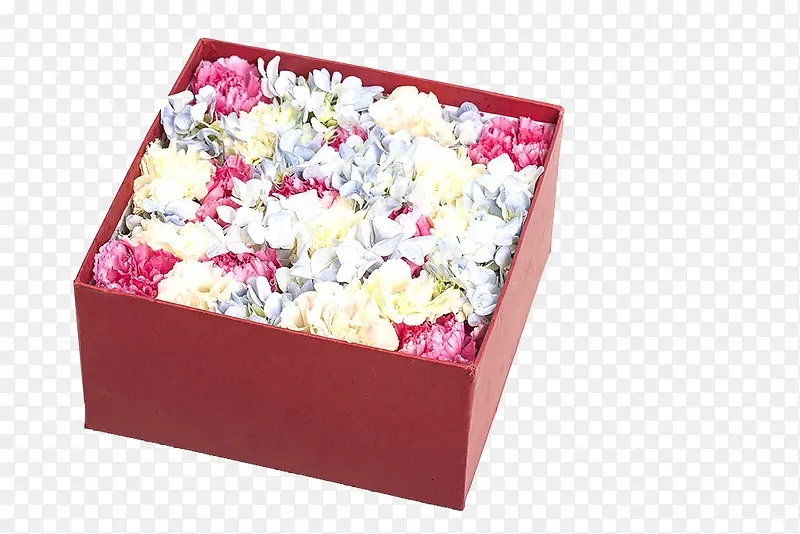 装满花的礼品盒