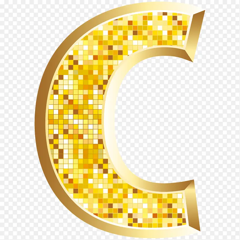 金子字母C
