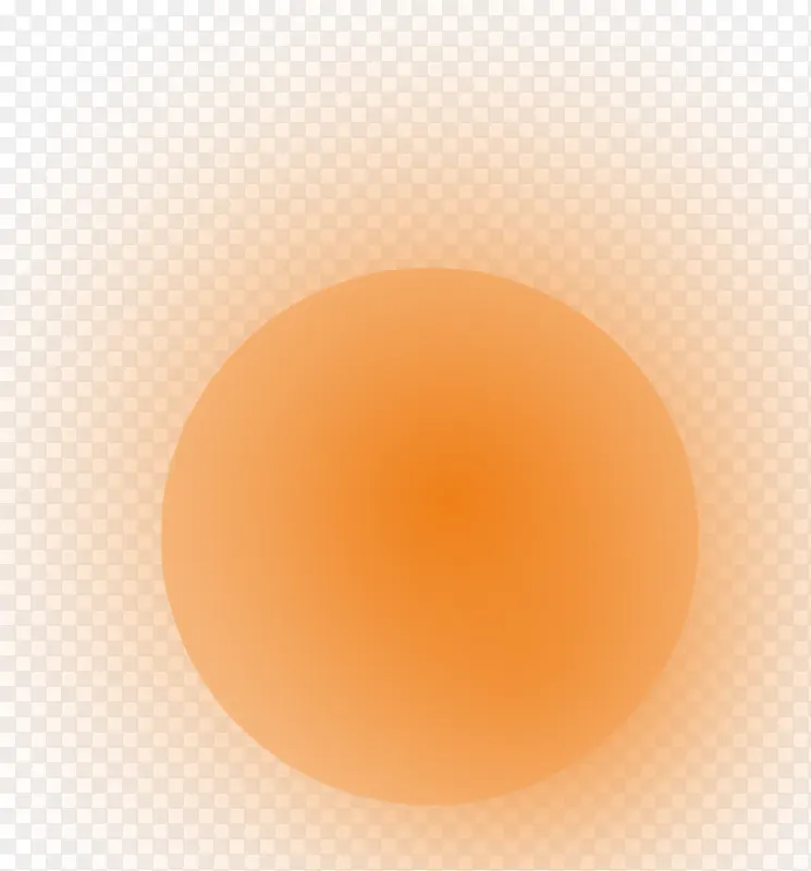 橙色魅力光球效果PNG