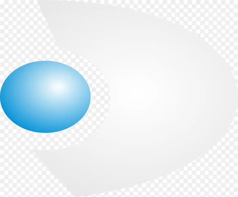 蓝色球体标志设计矢量