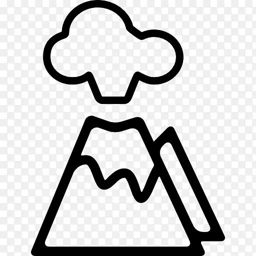 火山爆发图标