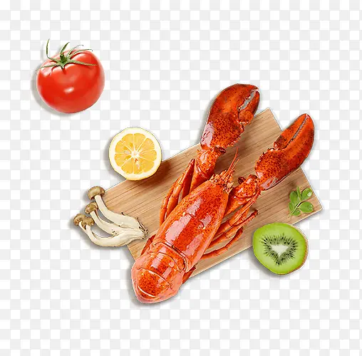 菜板上的龙虾