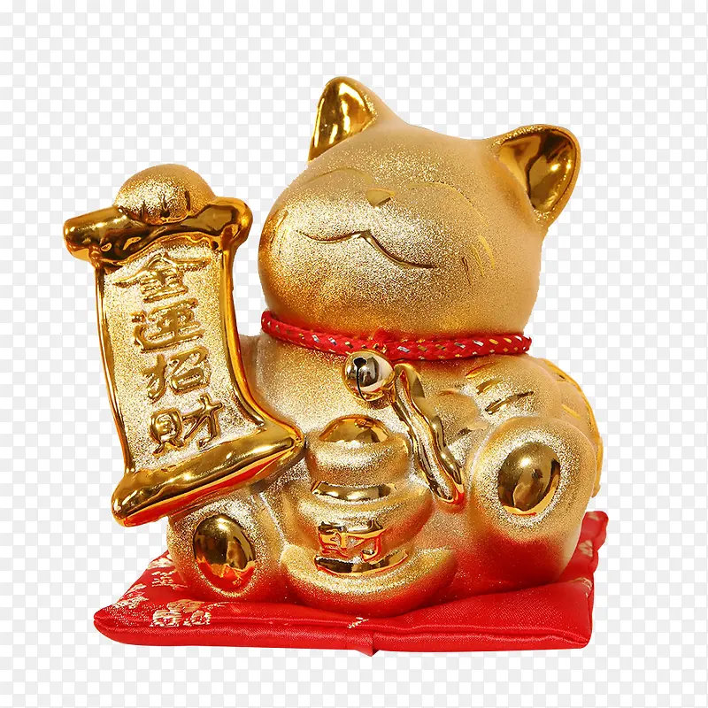 金运招财金色招财猫