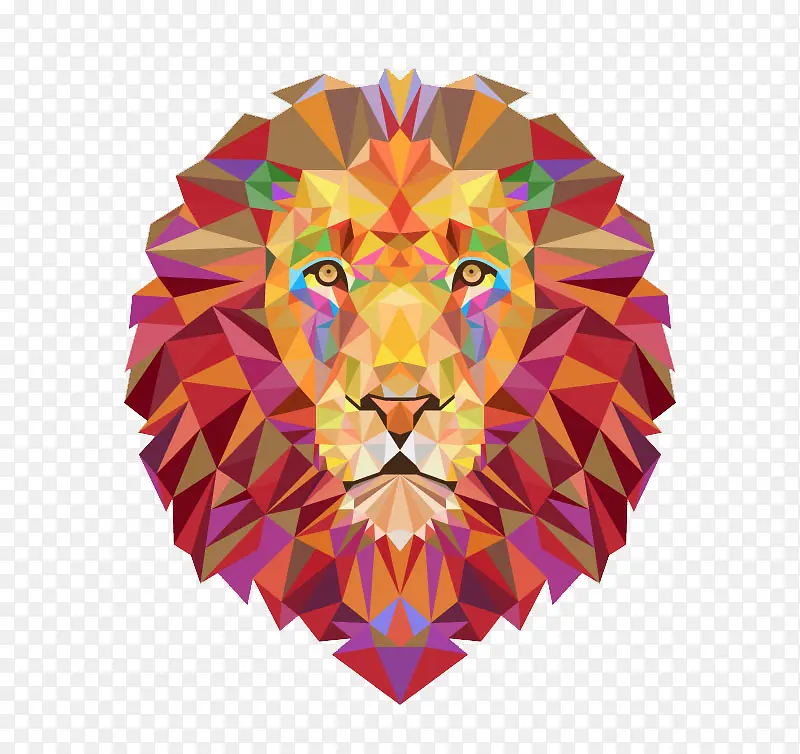 彩色的狮子
