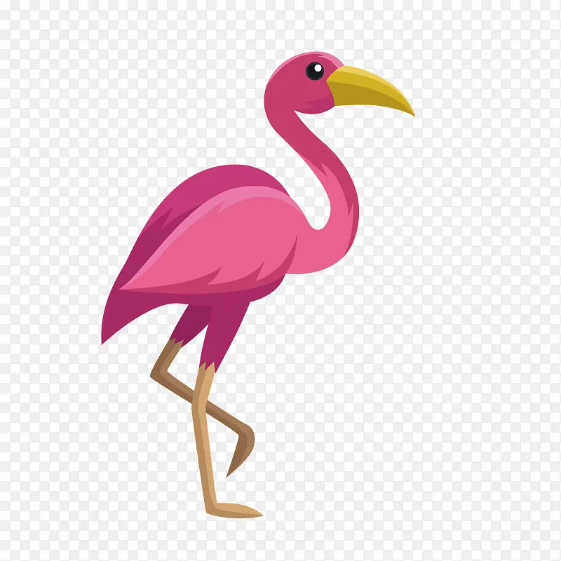 粉色设计卡通鸟类