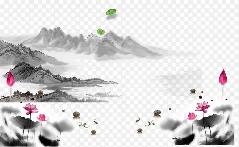 中国风古典水墨海报PSD素材PNG图片素材下载_图片编号yrnjzaay-免抠素材网