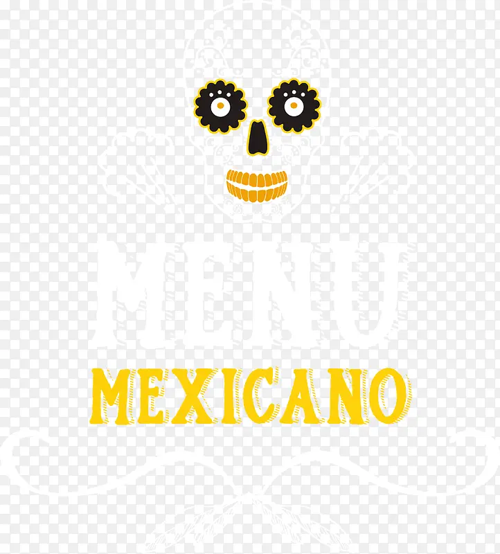 金色墨西哥菜单标签