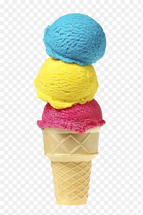 彩色冰淇淋蛋卷图片