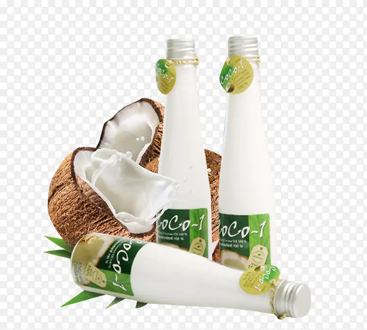 可食用椰子油免抠素材