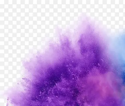紫色喷溅粉尘创意