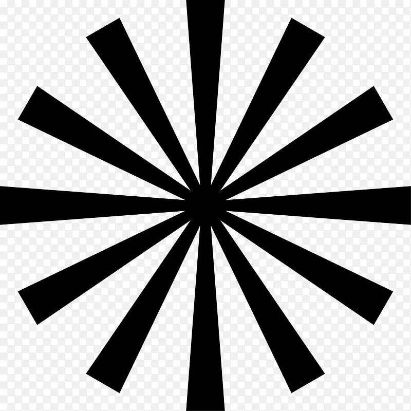 超绚笔刷放射圆矢量图