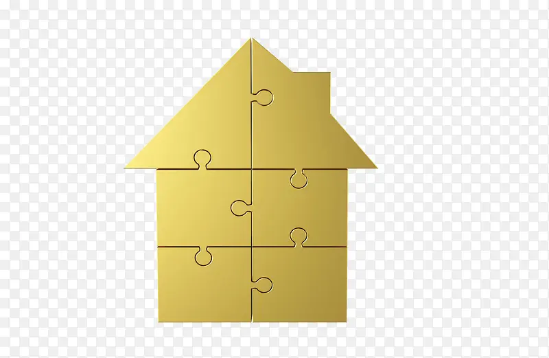 金色房子拼图