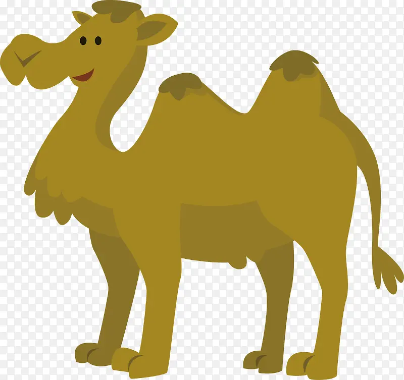 卡通骆驼矢量图