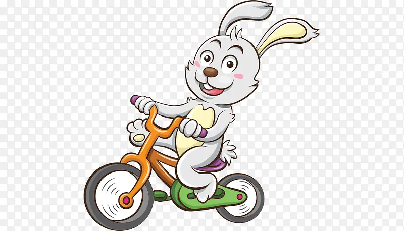 开自行车的小白兔