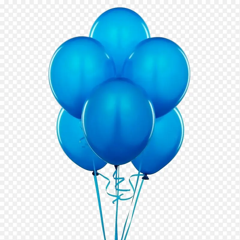 卡通蓝色气球