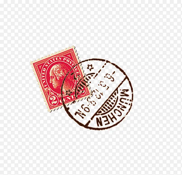 欧美风格邮票印章