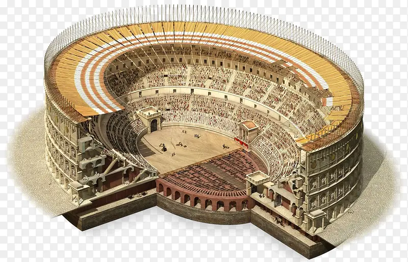 罗马竞技场建模