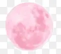 粉色月亮